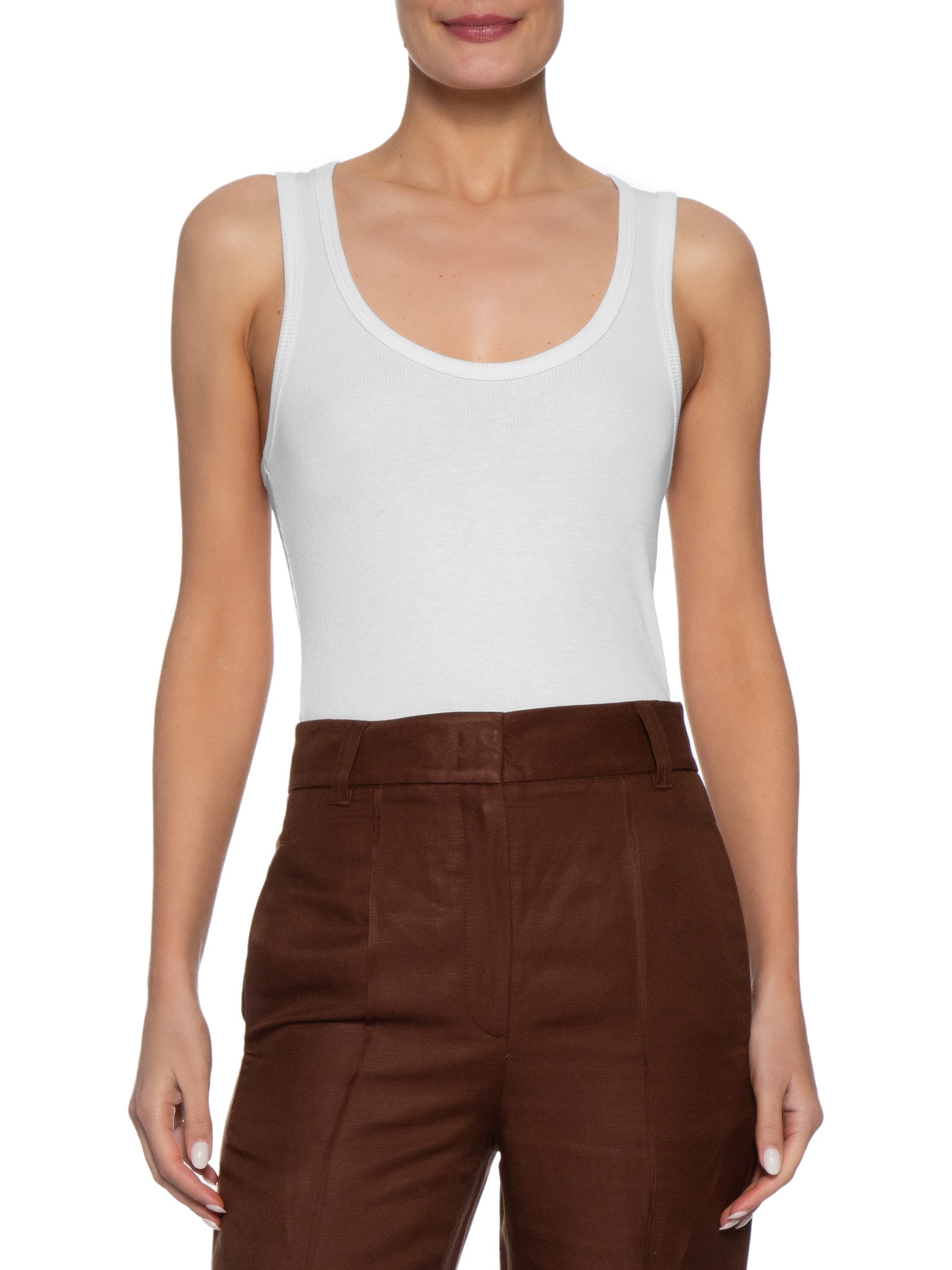 Regata Feminina Rib Perene II Branco Le Lis