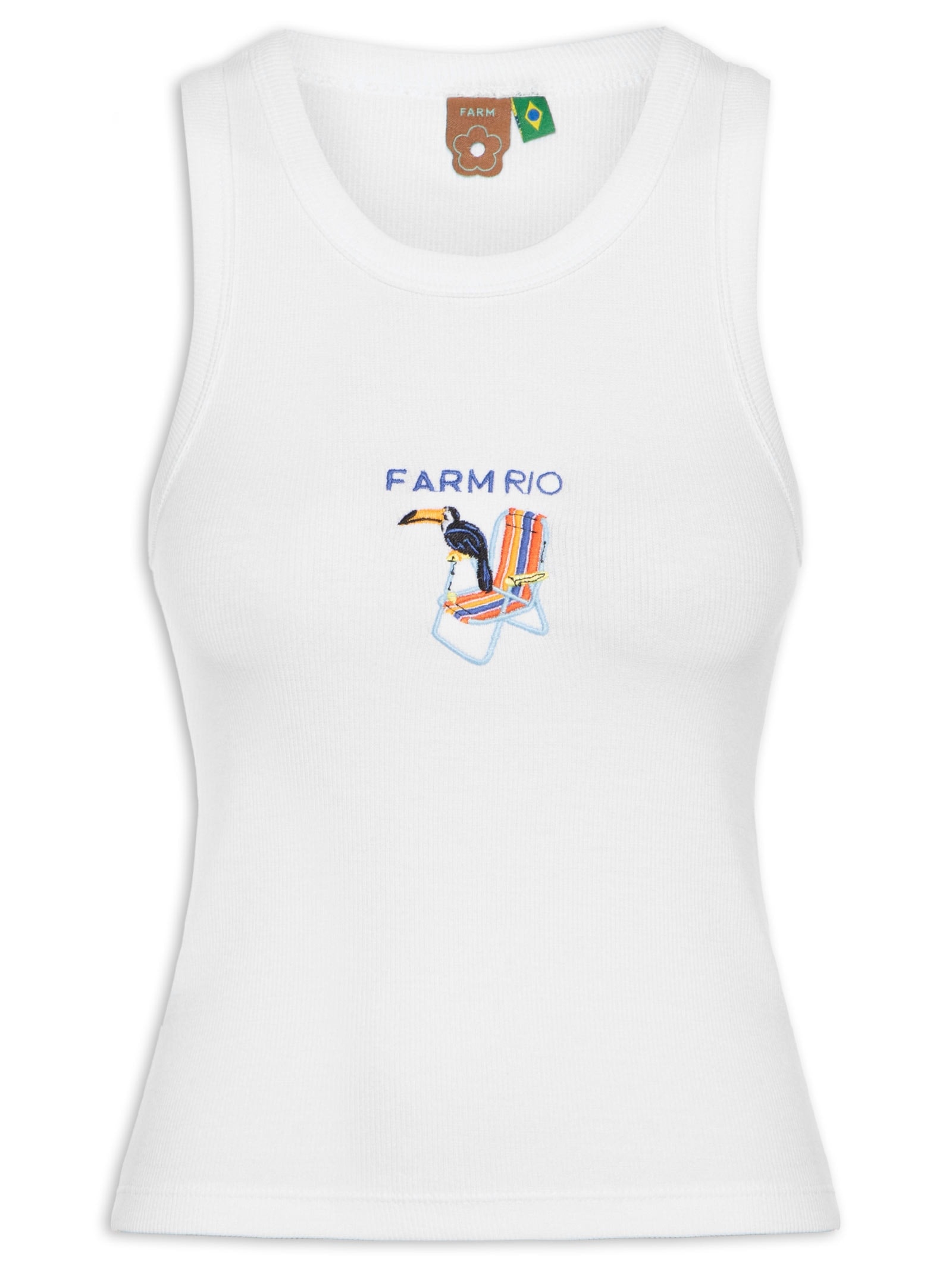 Regata Feminina Rib Tucano Branco Farm