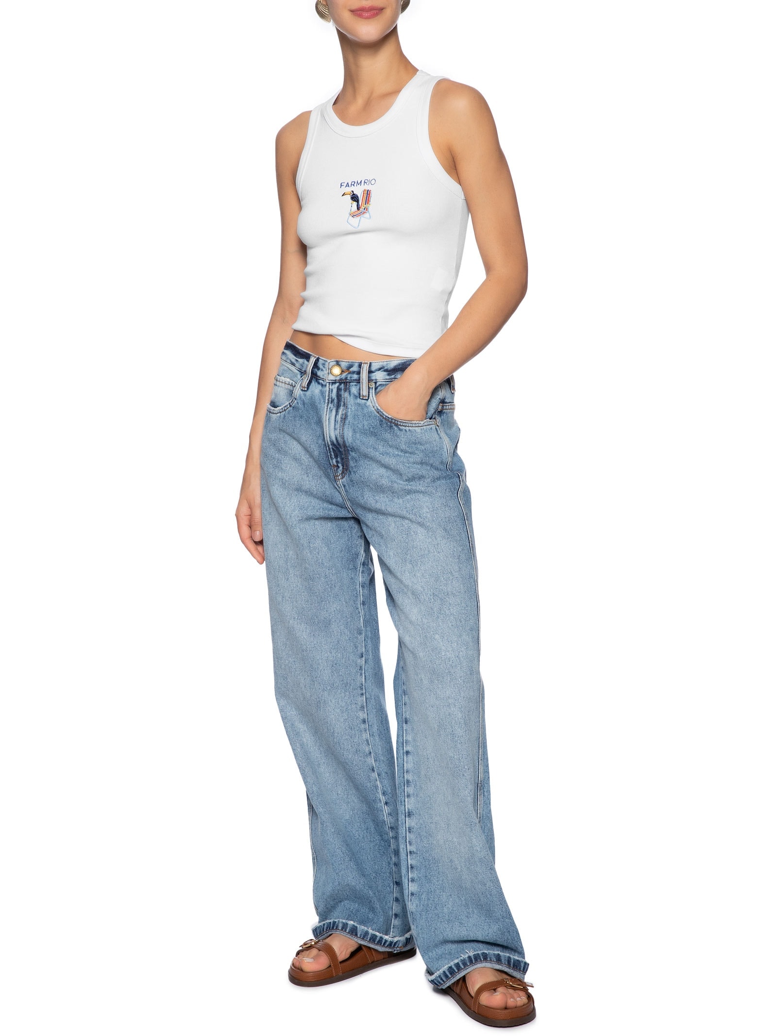 Regata Feminina Rib Tucano Branco Farm