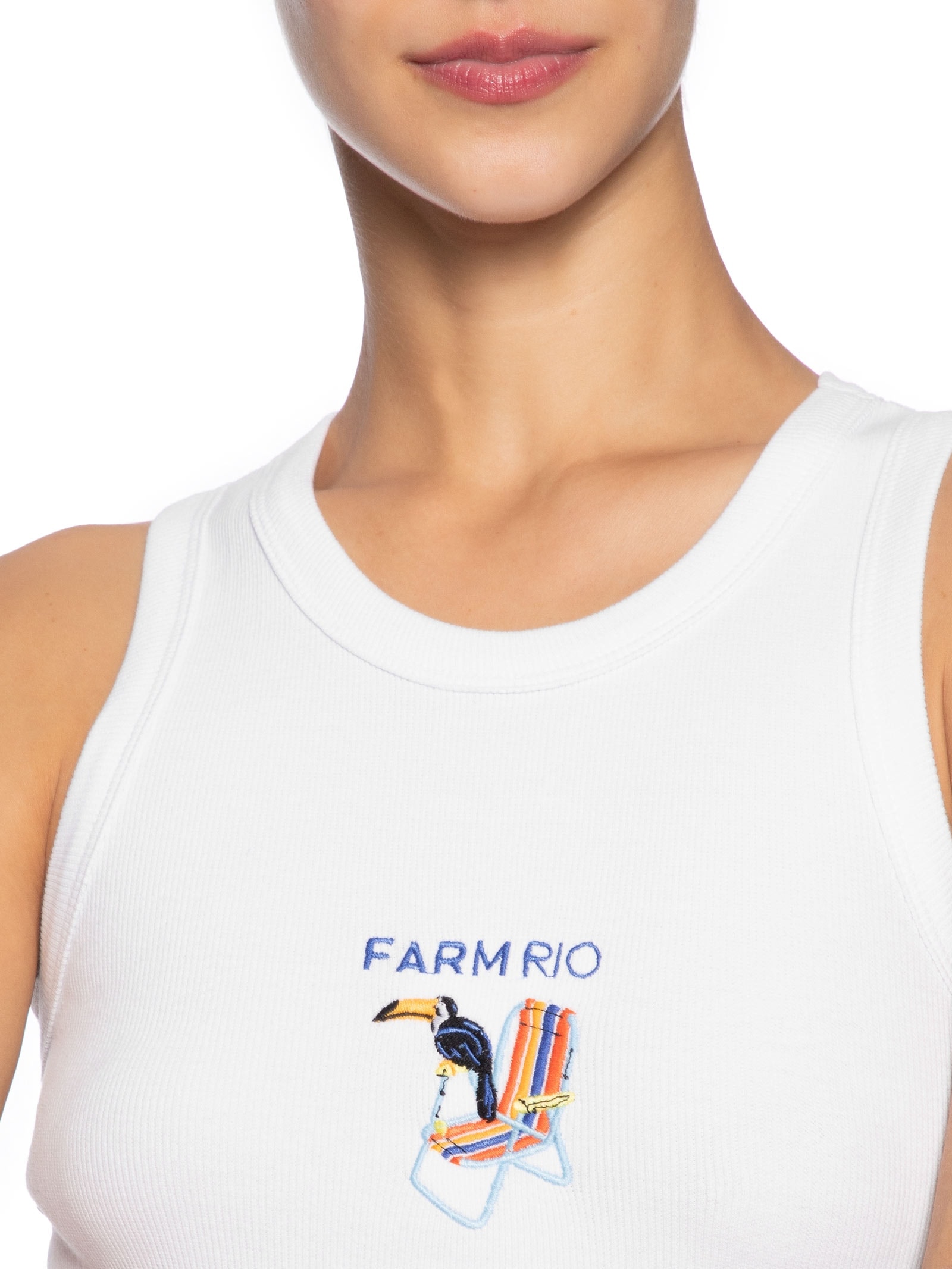 Regata Feminina Rib Tucano Branco Farm