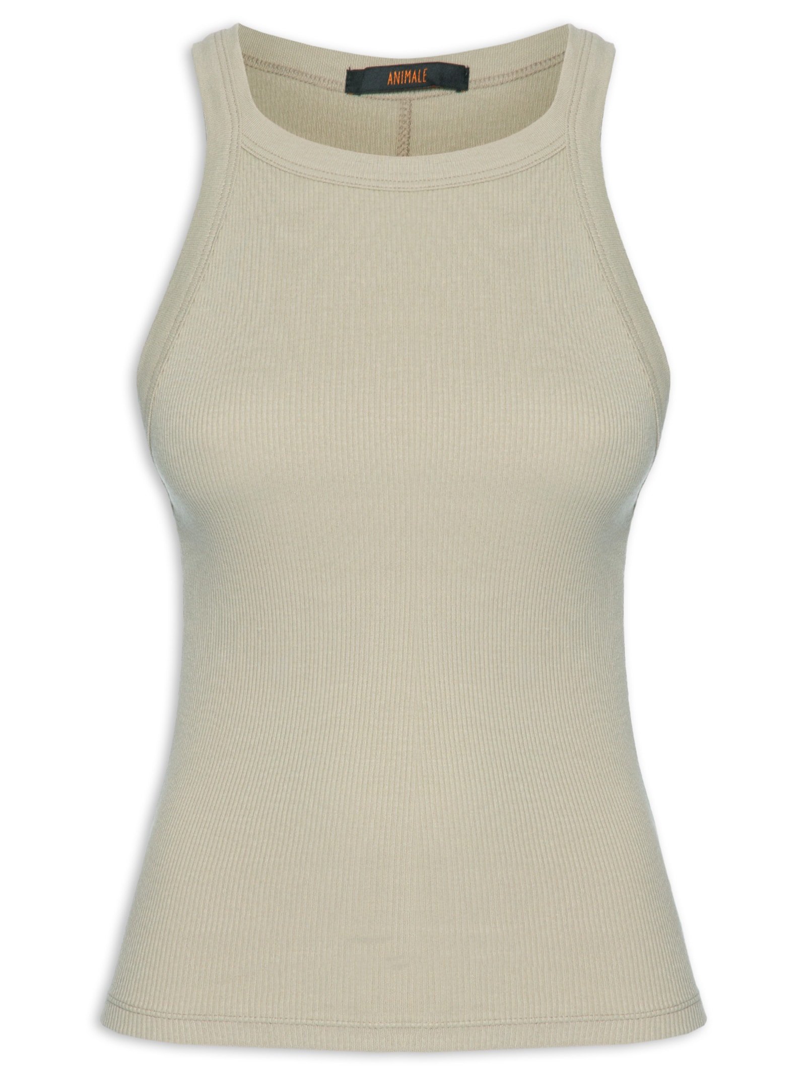 Regata Feminina Ribana Basic Cinza Animale