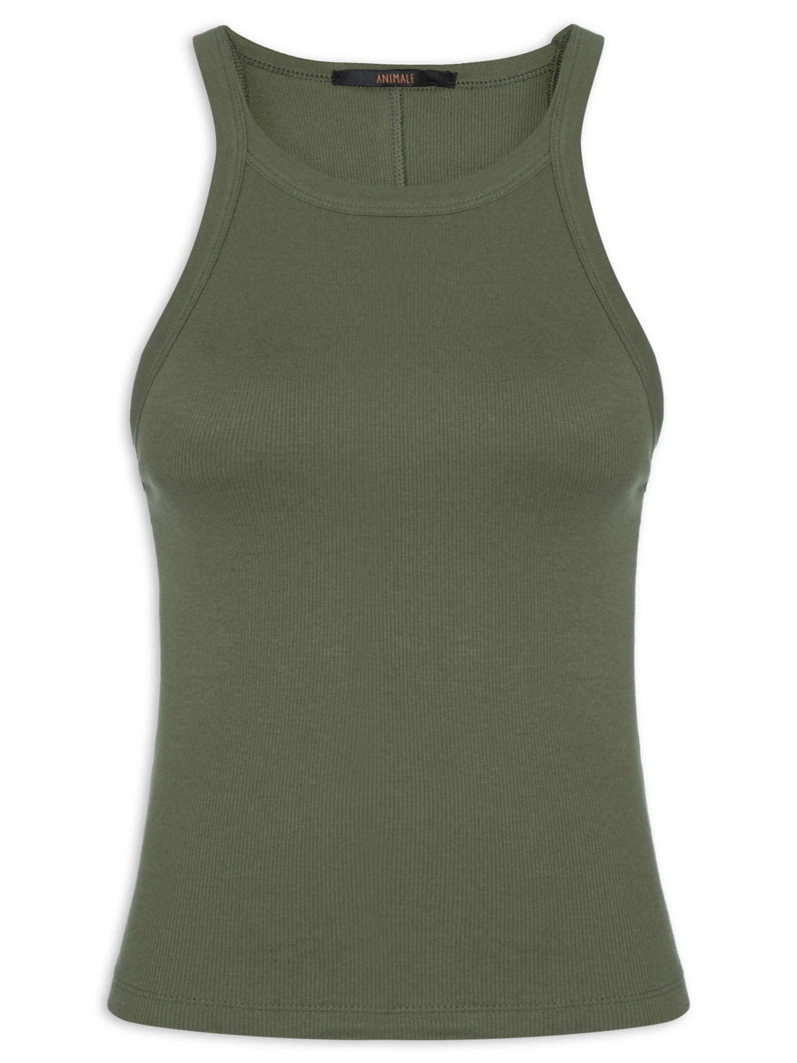 Regata Feminina Ribana Basic Verde Animale