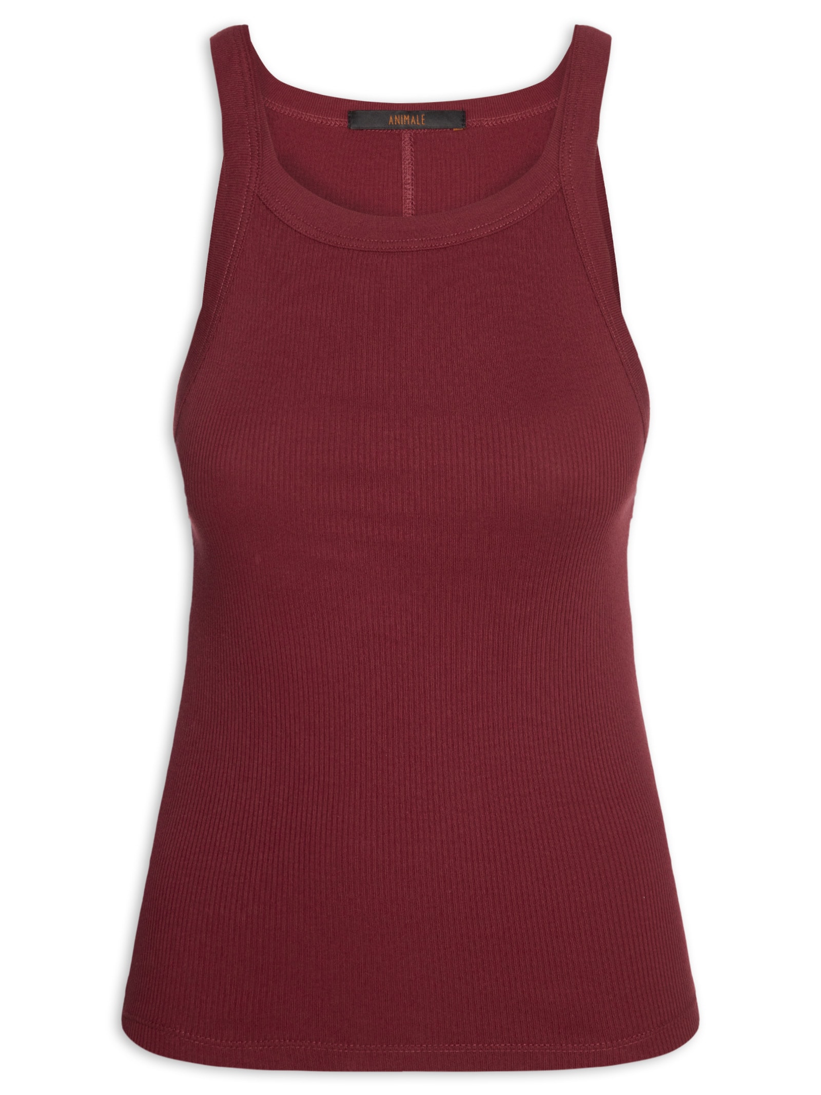 Regata Feminina Ribana Basic Vermelho Animale