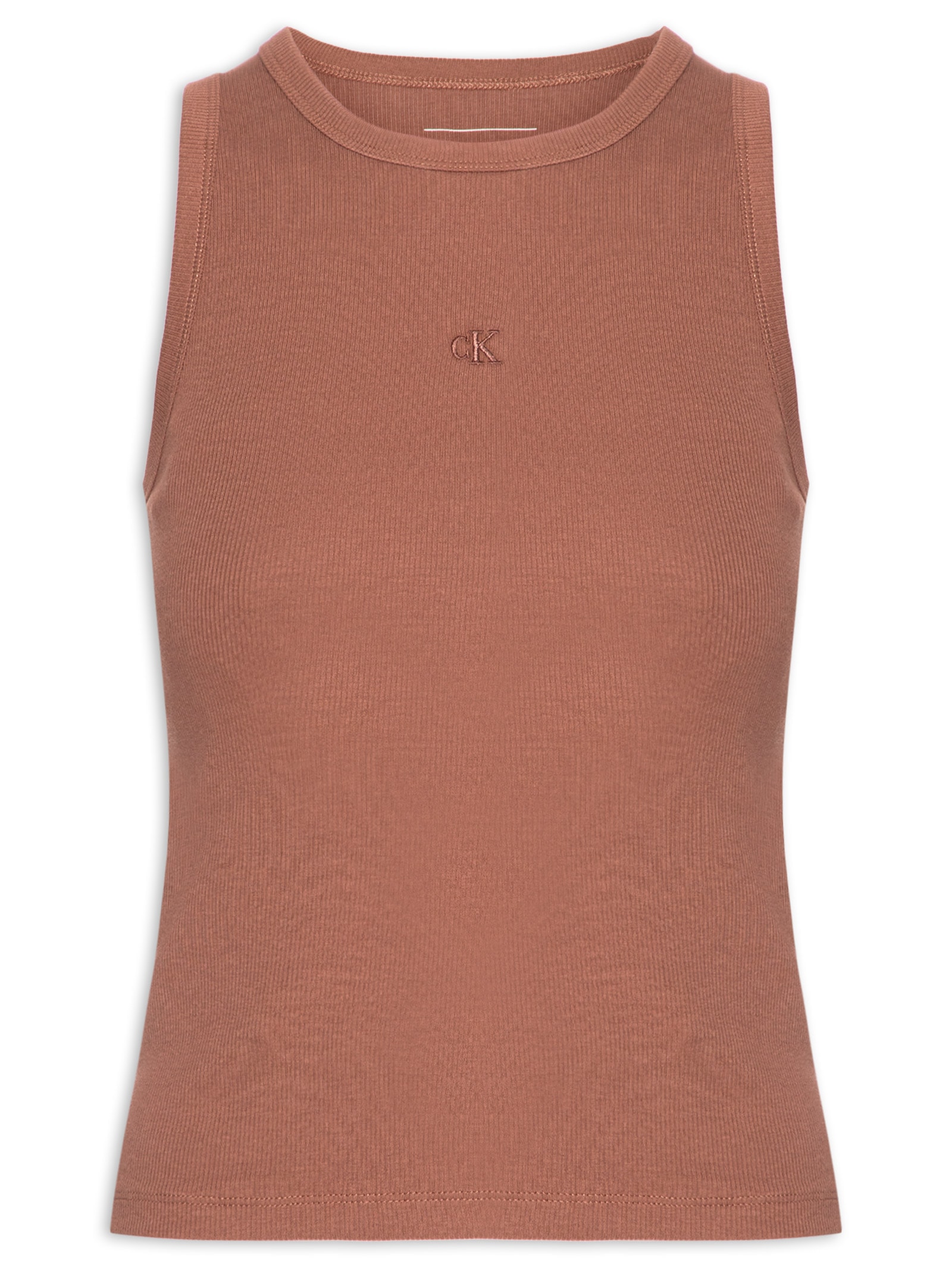 Regata Feminina Ribana Marrom Calvin Klein Jeans