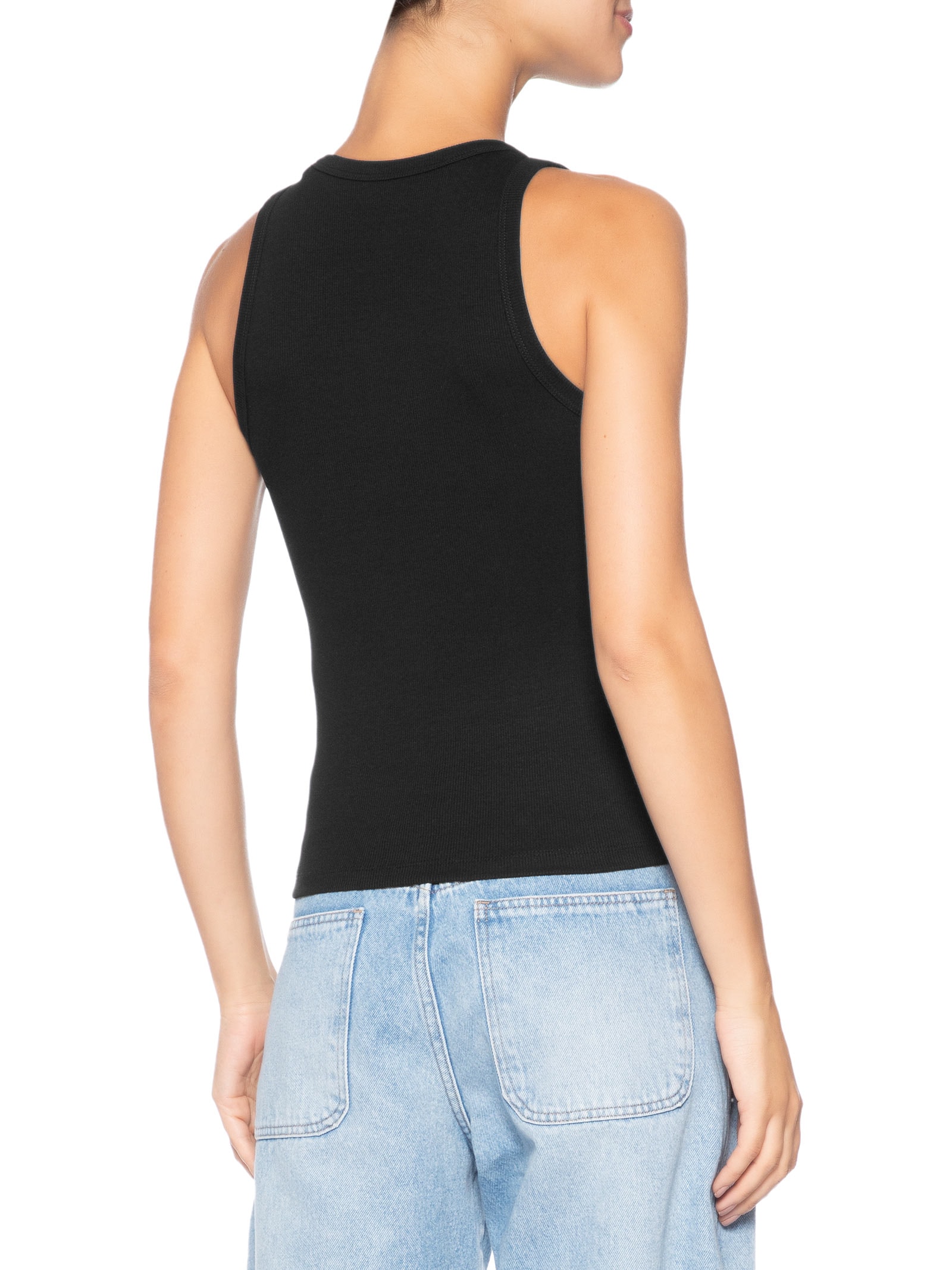 Regata Feminina Ribana Preto Calvin Klein Jeans