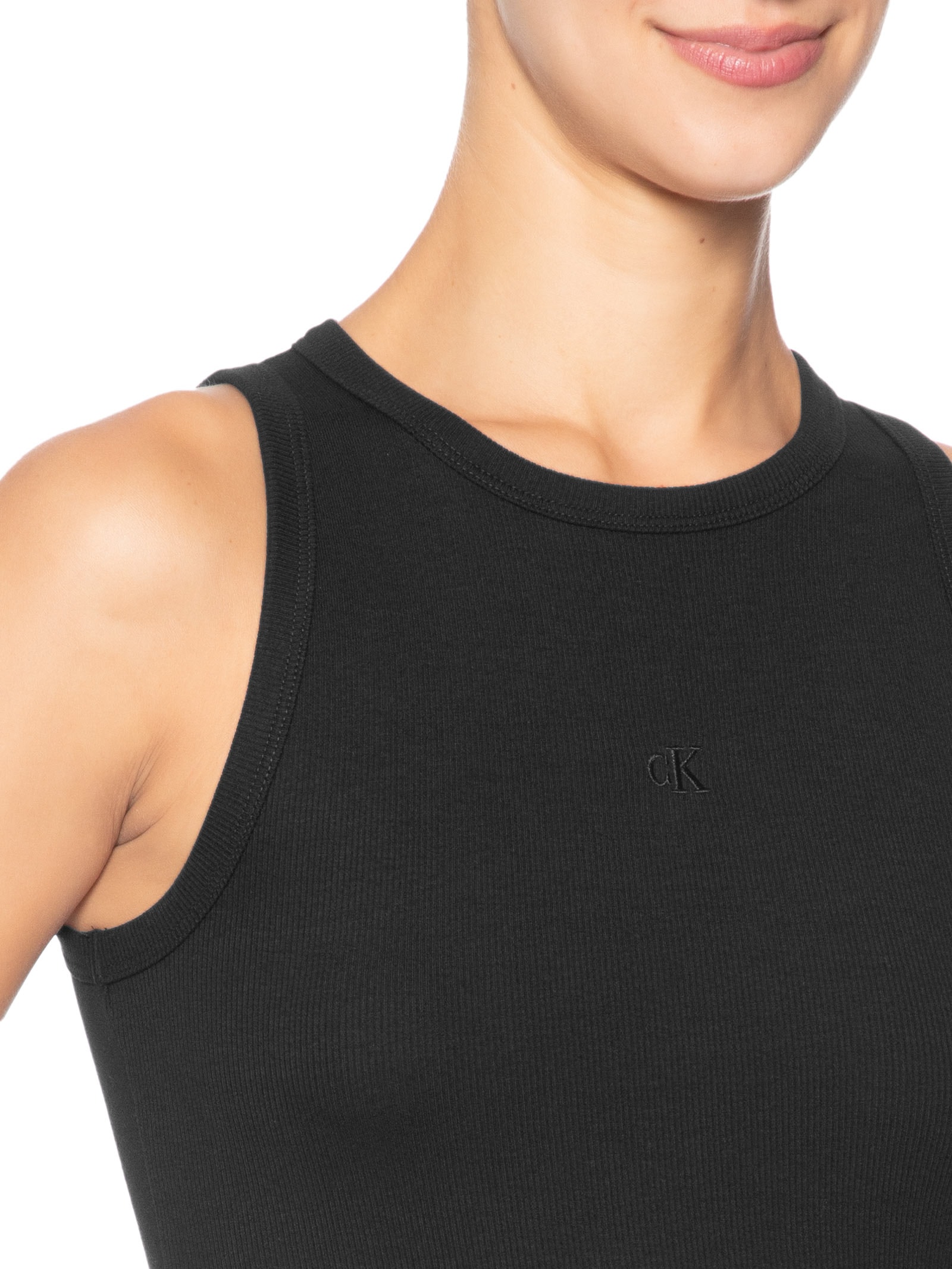 Regata Feminina Ribana Preto Calvin Klein Jeans