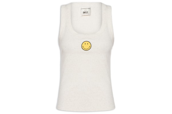 Regata Feminina Ribana Smiley - Branco