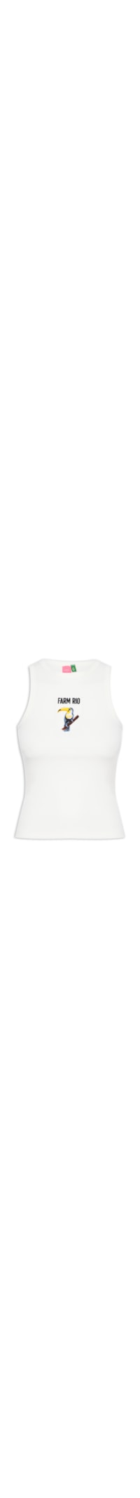 Regata Feminina Rio Bordado Tucano - Branco