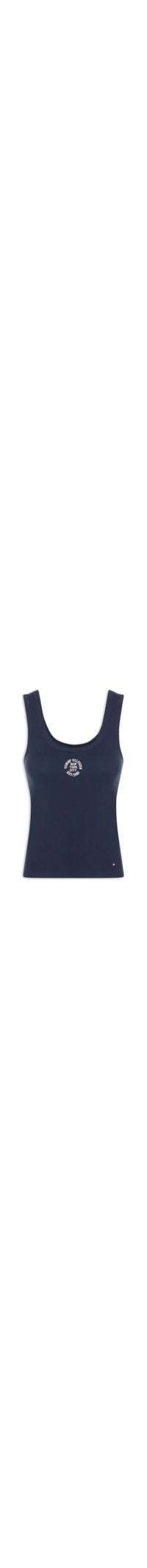 Regata Feminina Roundall Rib Slim Tank Top - Preto