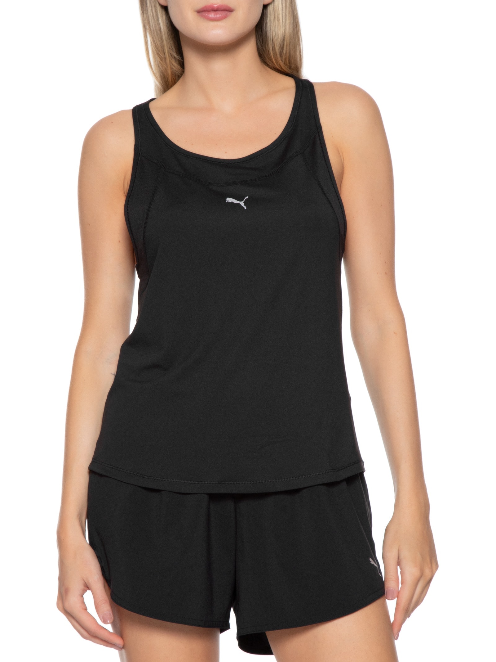 Regata Feminina Run Cloudspun Tank Sleevleess Preto Puma