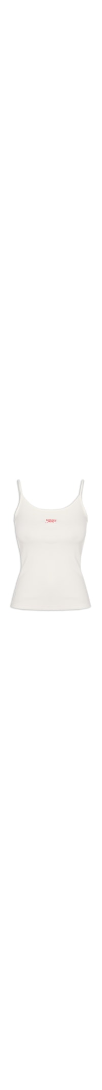 Regata Feminina Script Strappy Top - Branco