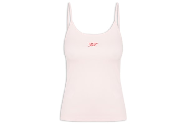 Regata Feminina Script Strappy Top - Rosa