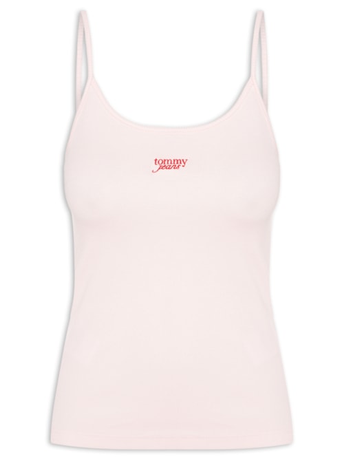 Regata Feminina Script Strappy Top – Rosa