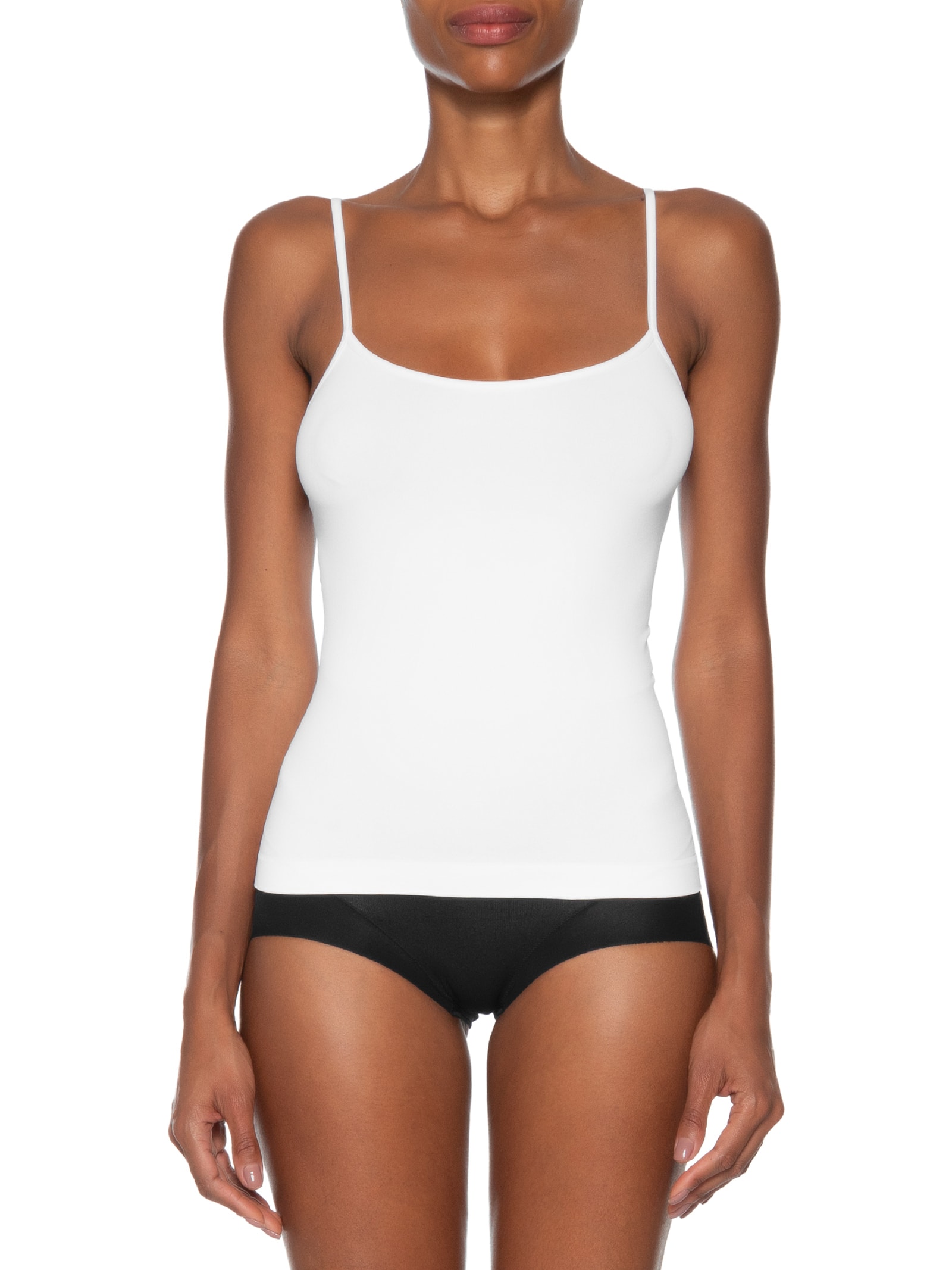 Regata Feminina Segunda Pele Em Microfibra Light Branco Hope