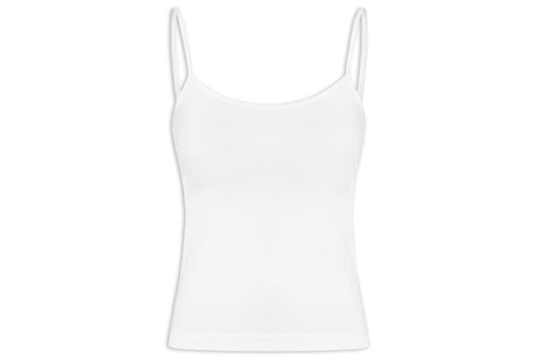 Regata Feminina Segunda Pele Em Microfibra Light - Branco