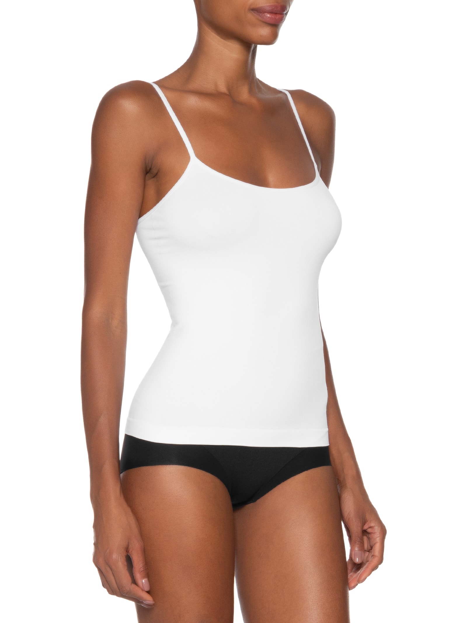 Regata Feminina Segunda Pele Em Microfibra Light Branco Hope