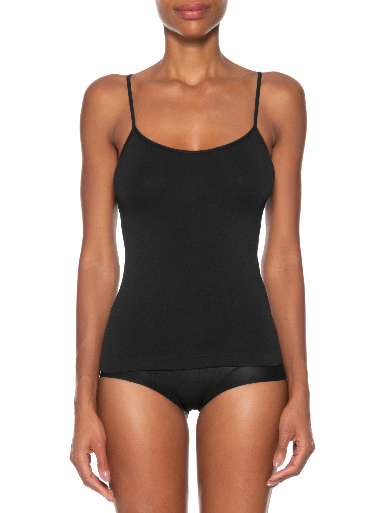 Regata Feminina Segunda Pele Em Microfibra Light Preto Hope