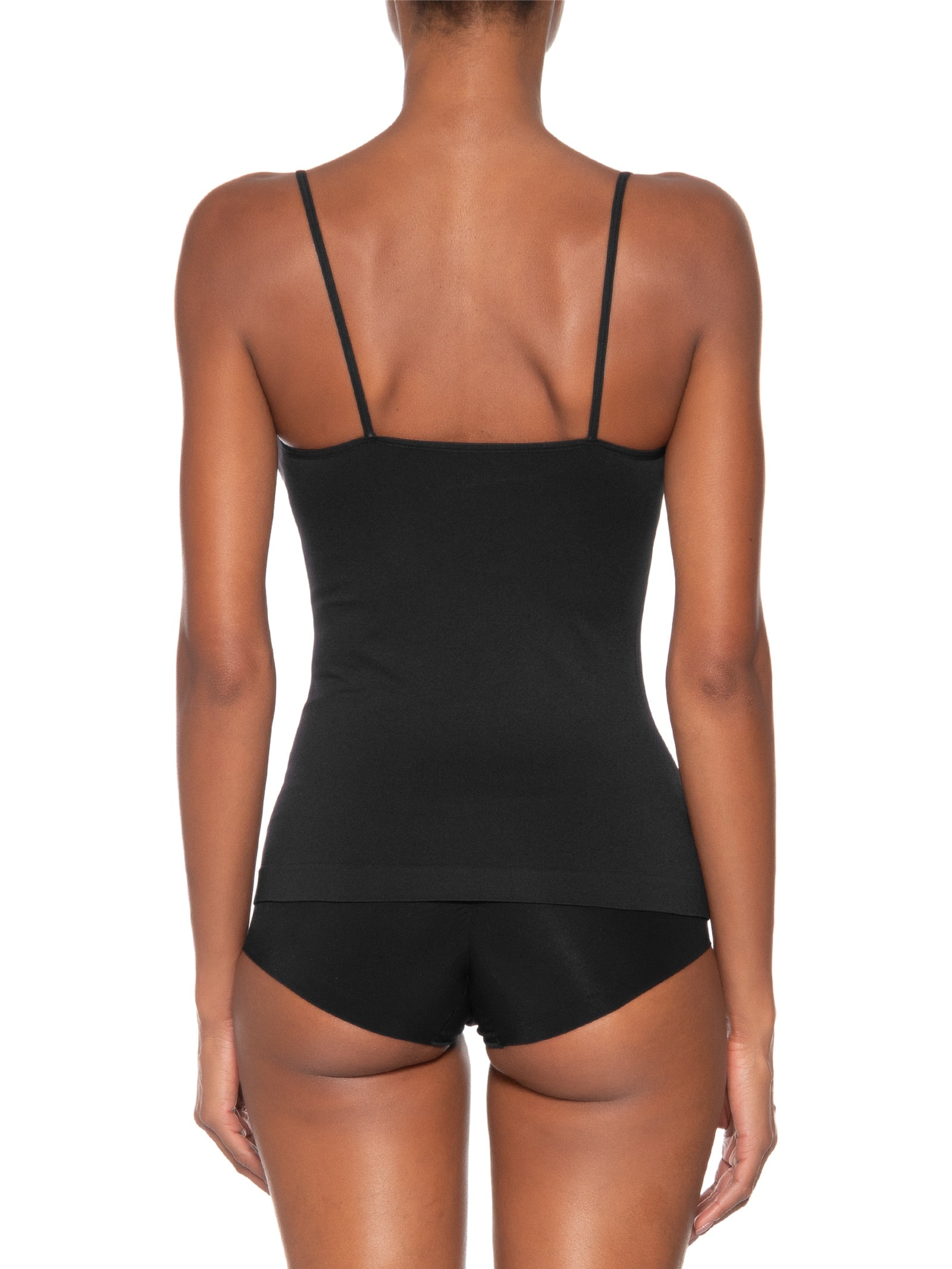 Regata Feminina Segunda Pele Em Microfibra Light Preto Hope