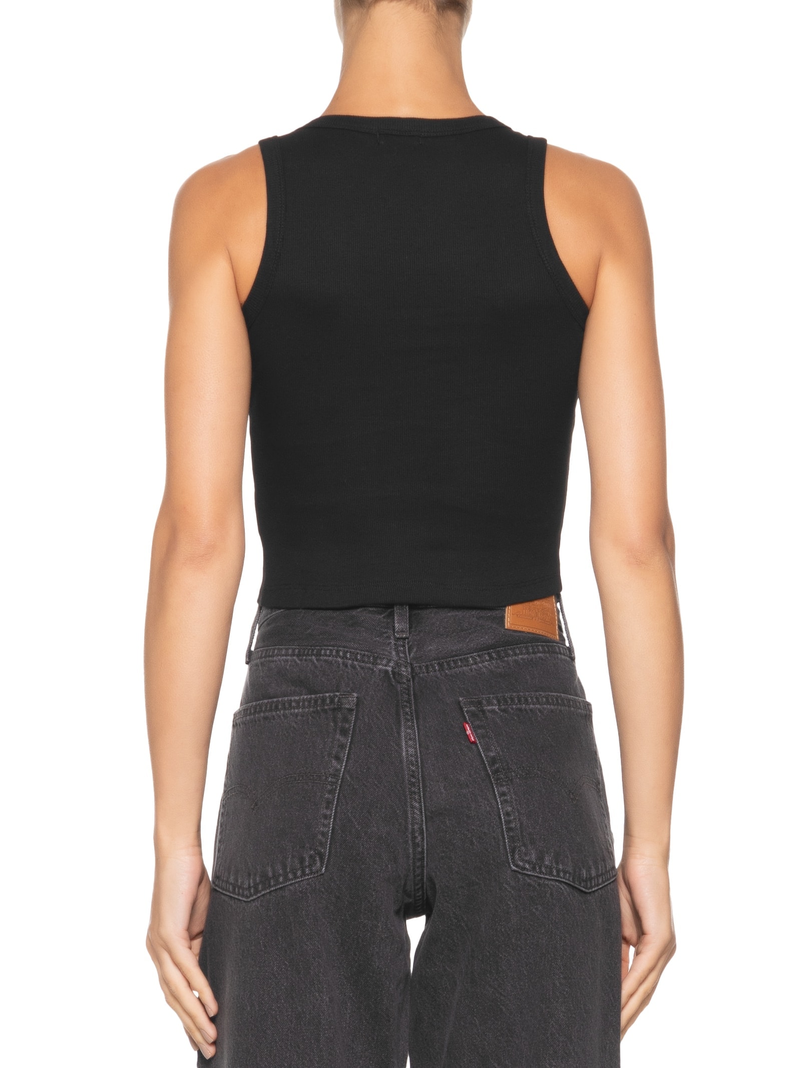 Regata Feminina Sem Manga Básica Preto Basiq