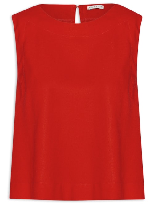 Regata Feminina Shell Tramas Da Memoria - Vermelho