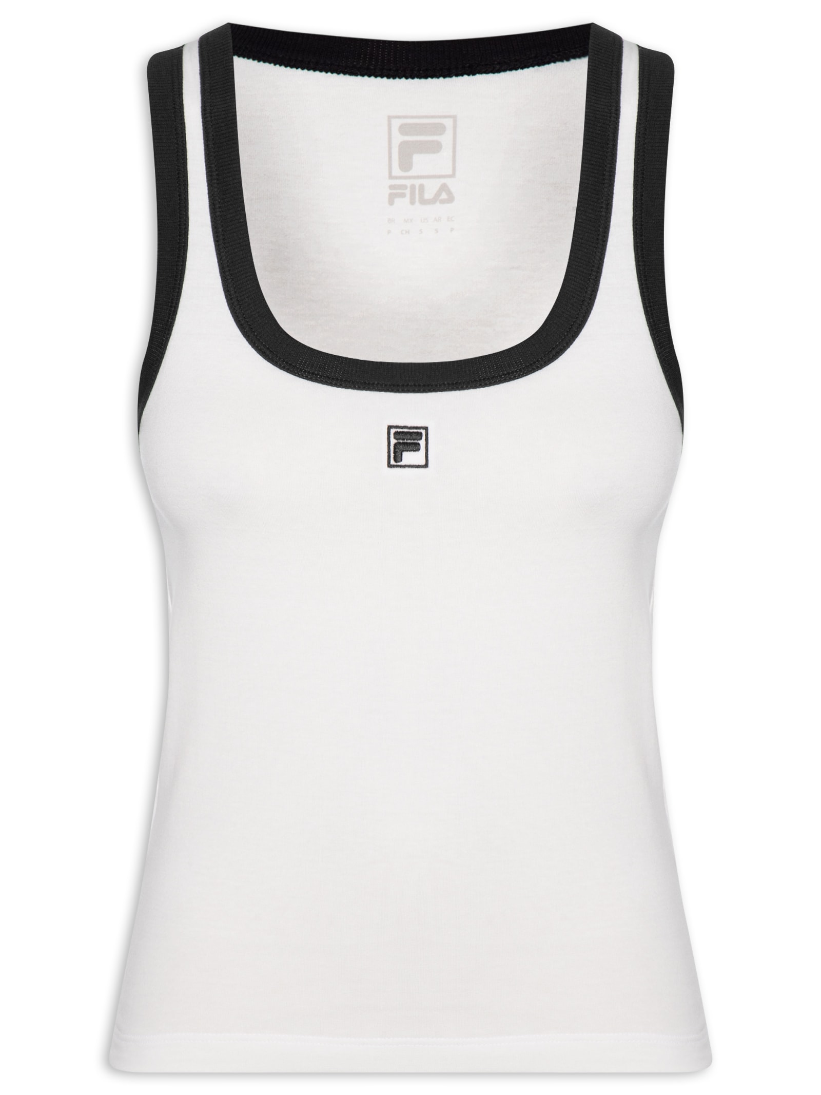 Regata Feminina Slim F-Box Branco Fila