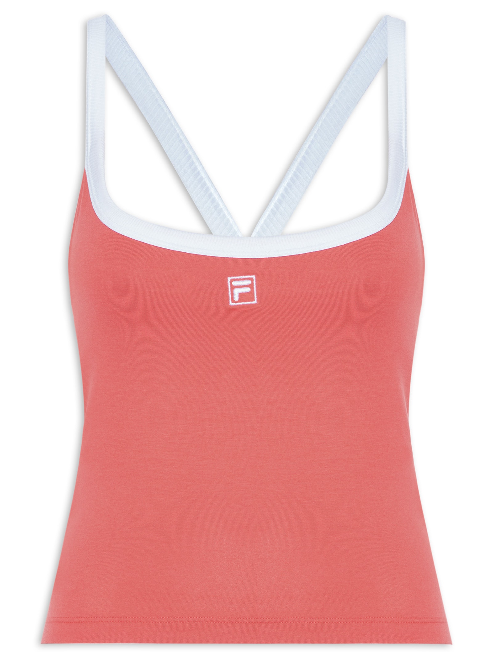 Regata Feminina Slim Tank Vermelho Fila
