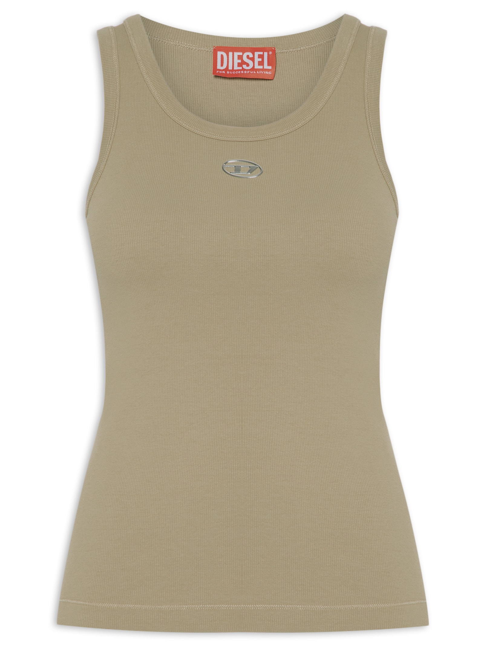 Regata Feminina T-Anki-Od Tank Top Bege Diesel