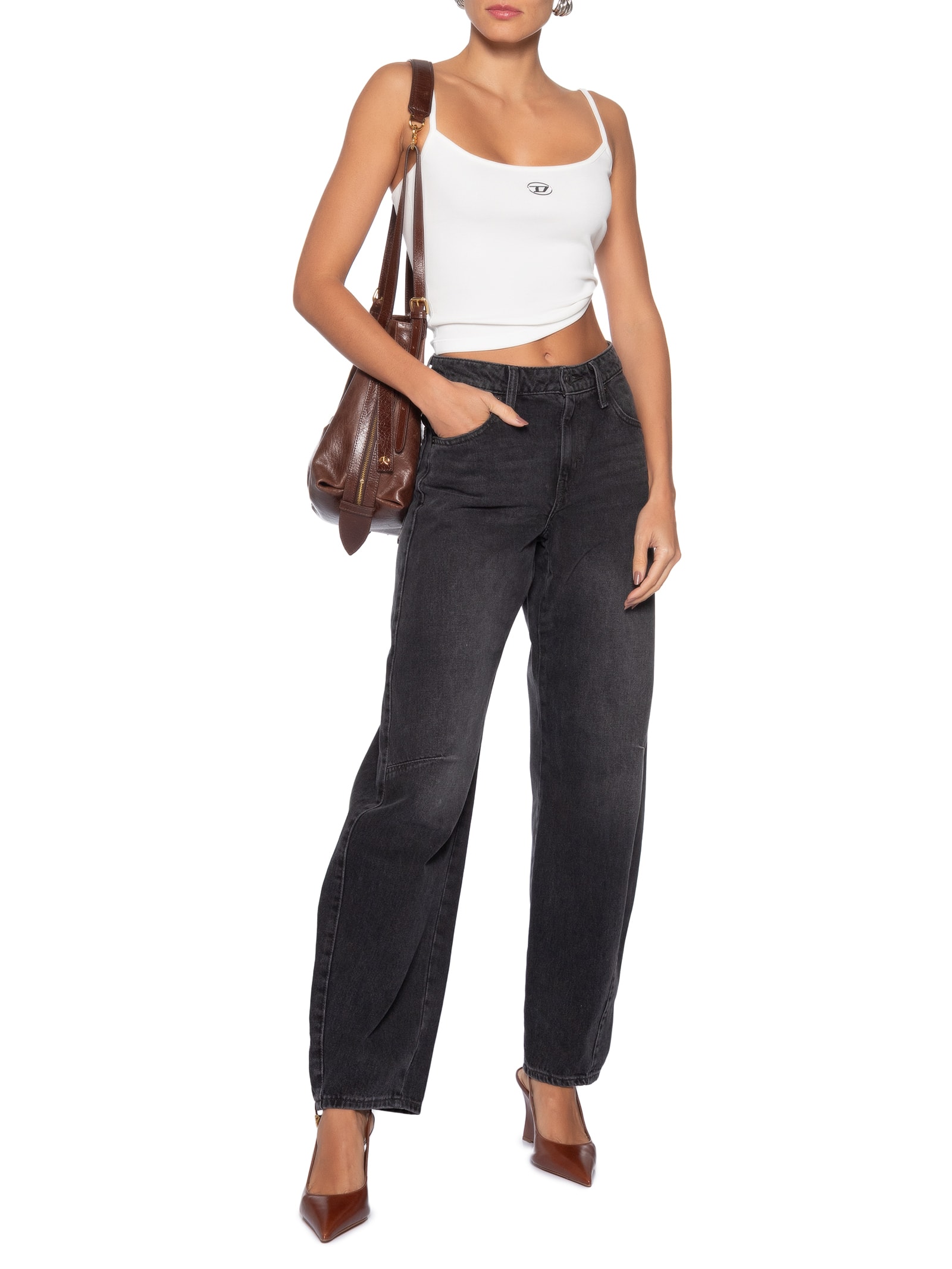 Regata Feminina T-Hupy Od Tank Branco Diesel
