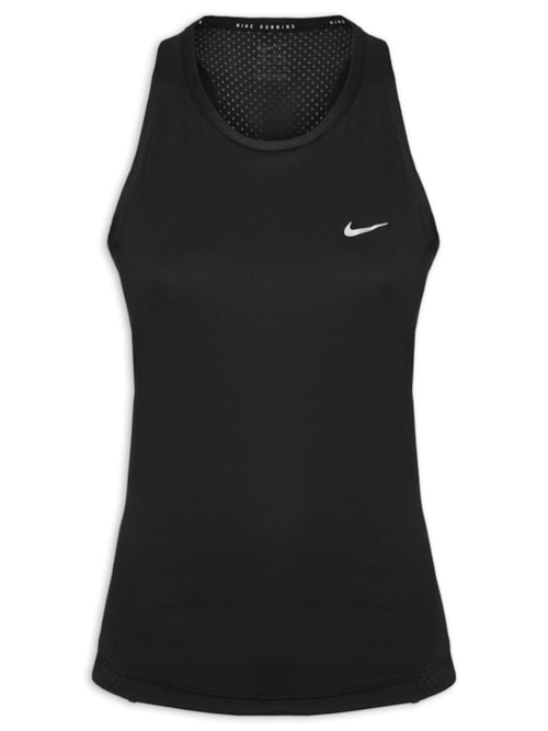 Regata Feminina Tempo Dri-Fit Run – Preto