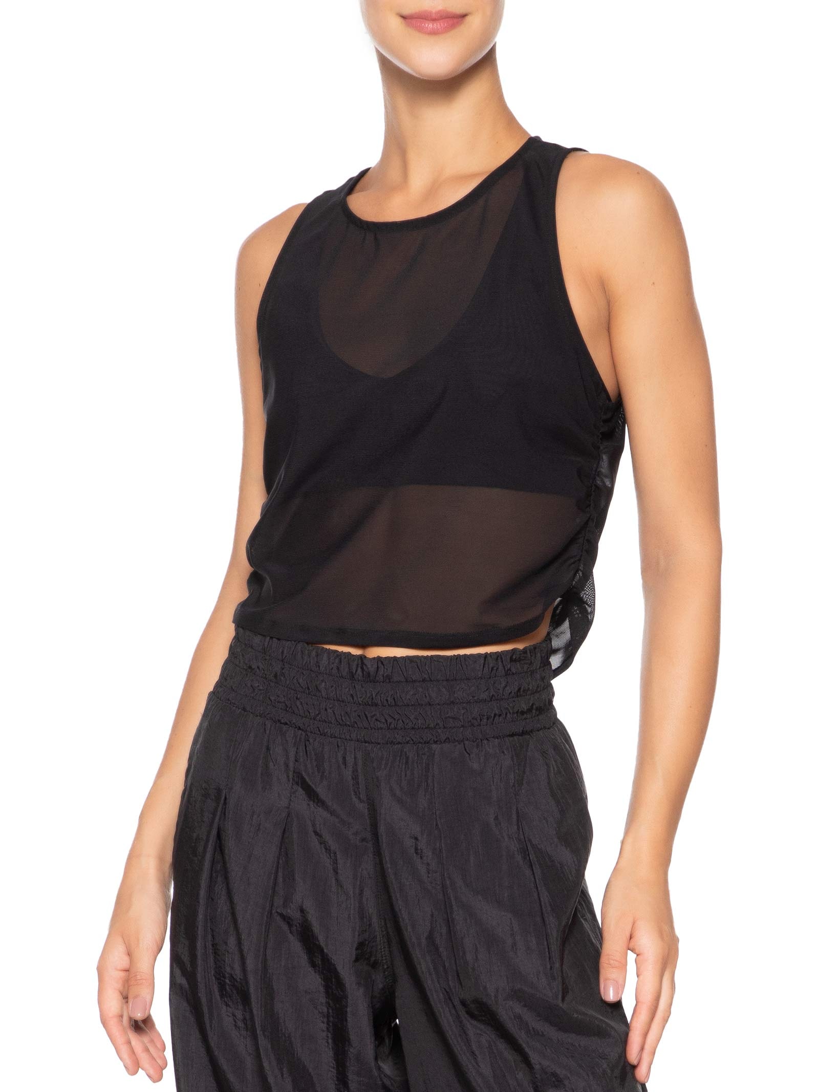 Regata Feminina Tennis Club Preto Fila