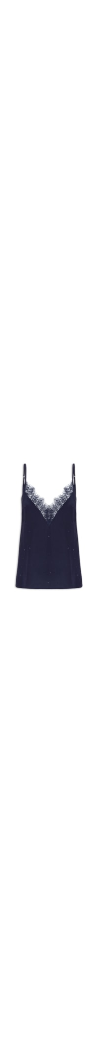 Regata Feminina Tereza Com Strass - Azul