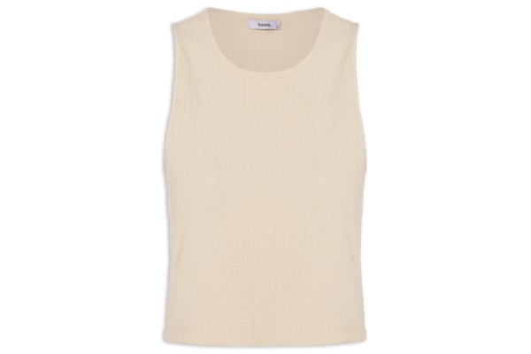 Regata Feminina Texturizada - Bege