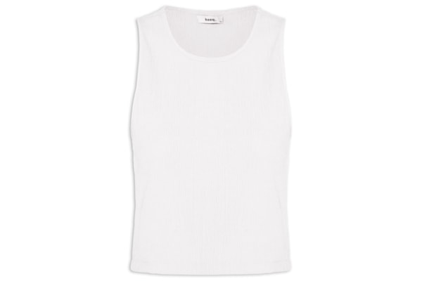 Regata Feminina Texturizada - Branco