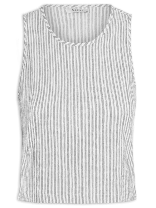 Regata Feminina Texturizada – Branco