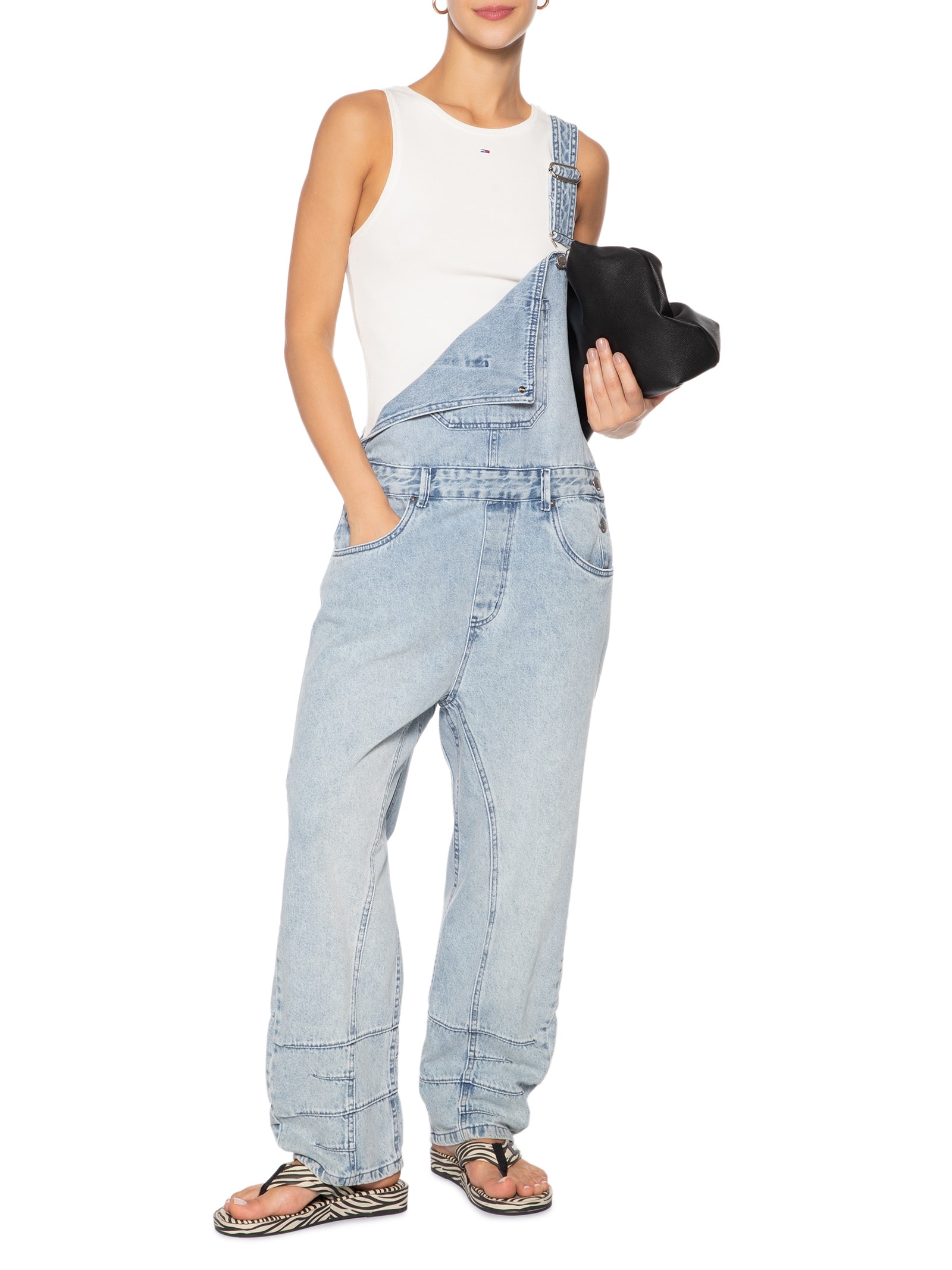 Regata Feminina Tjw Essential Rib Tank Ext Branco Tommy Jeans