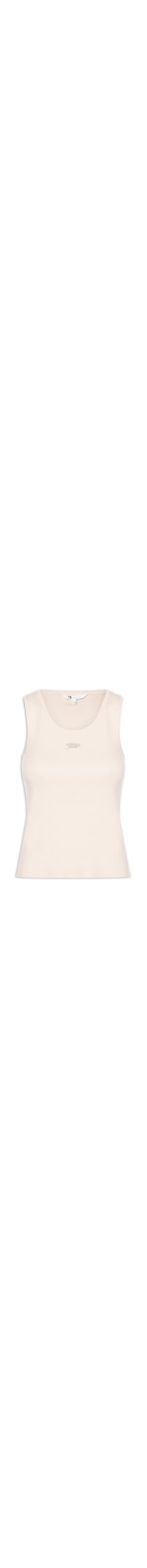 Regata Feminina Tjw Slim Script Rib Tank Top - Bege