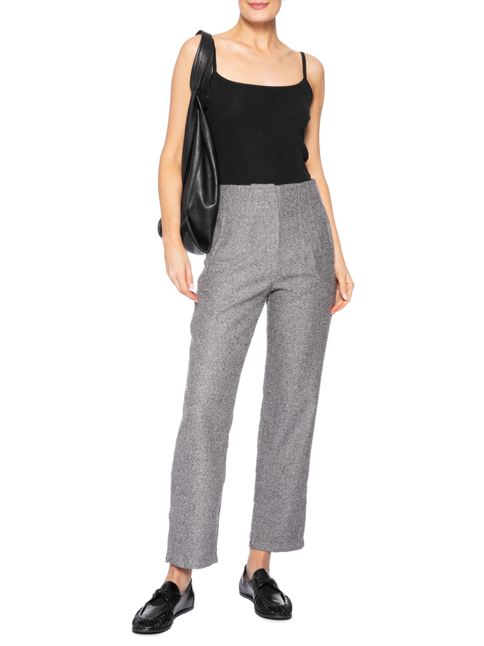 Regata Feminina Tricot Alcinha Básica Preto Basiq