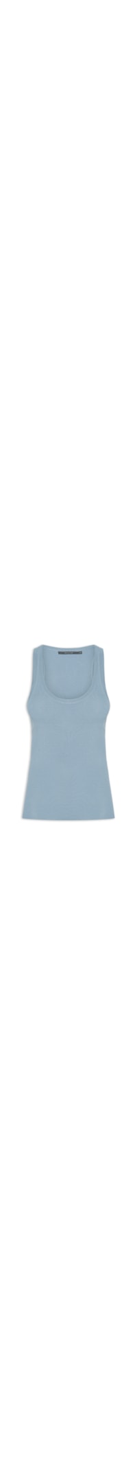 Regata Feminina Tricot Basic - Azul