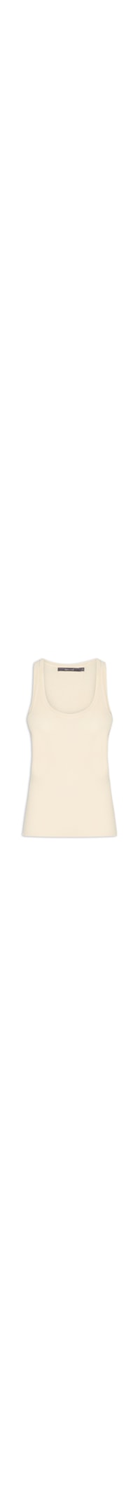 Regata Feminina Tricot Basic - Off White