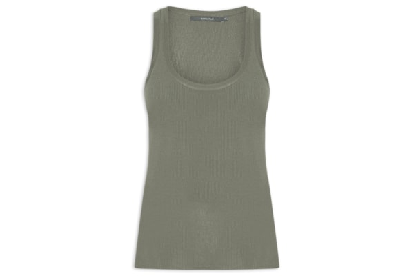 Regata Feminina Tricot Basic - Verde