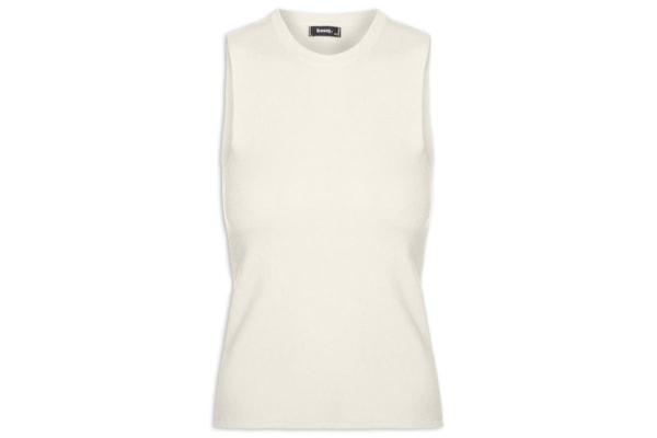 Regata Feminina Tricot Básica - Amarelo