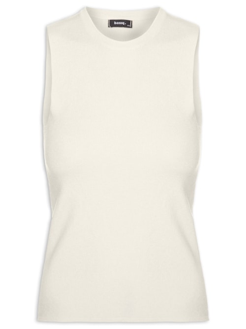 Regata Feminina Tricot Básica – Amarelo