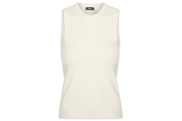 Regata Feminina Tricot Básica - Amarelo
