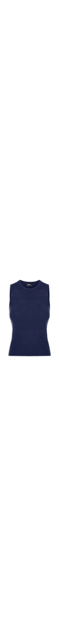 Regata Feminina Tricot Básica - Azul
