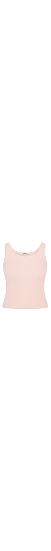 Regata Feminina Tricot Básica - Bege