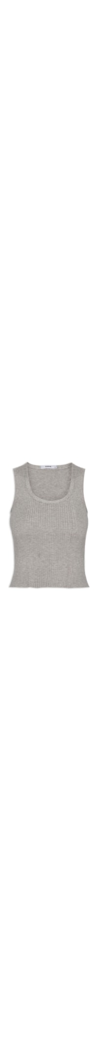 Regata Feminina Tricot Básica - Cinza