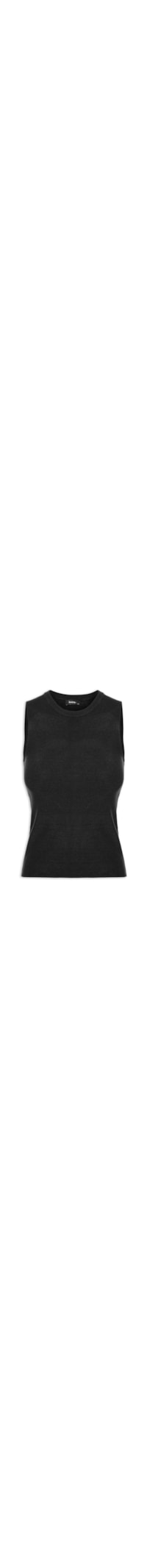 Regata Feminina Tricot Básica - Preto