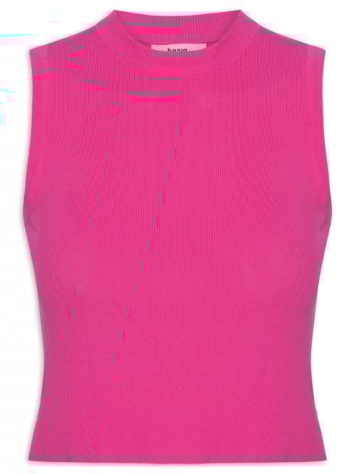 Regata Feminina Tricot Básica – Rosa