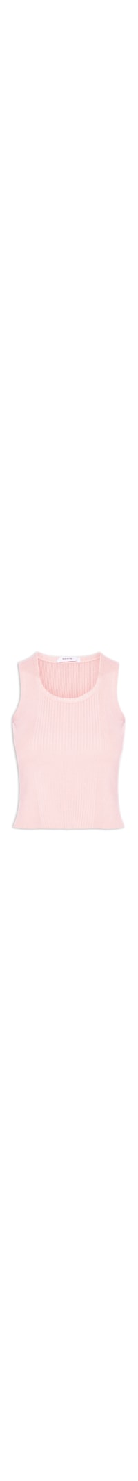 Regata Feminina Tricot Básica - Rosa