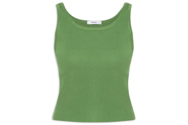 Regata Feminina Tricot Básica - Verde